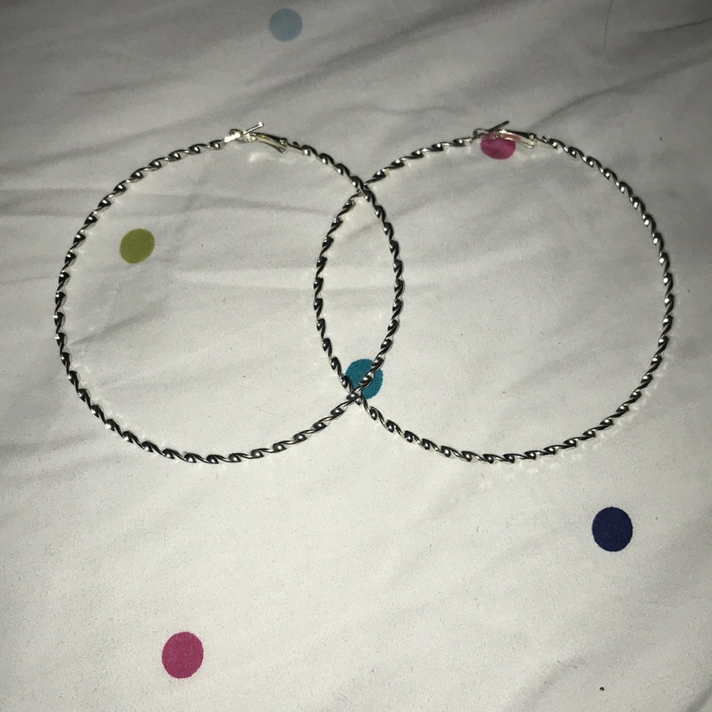Silver earrings